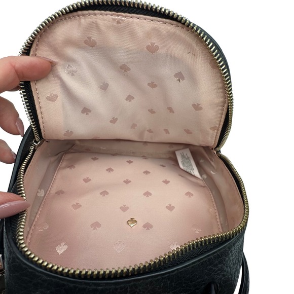 Kate Spade New York Mini Caden Leather Backpack Black‎ Satchel Purse Adjustable main image 6